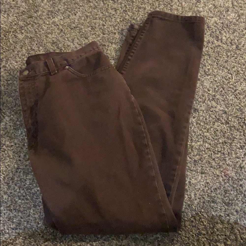 vintage brown jeans